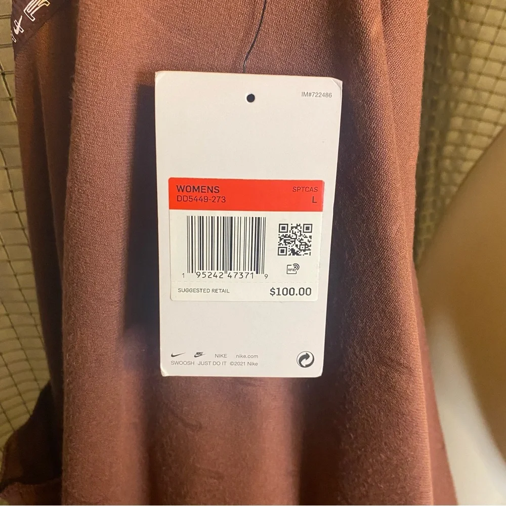 Nike Womens Velour Jacket in Bronze Eclipse Large - Picture 10 of 10